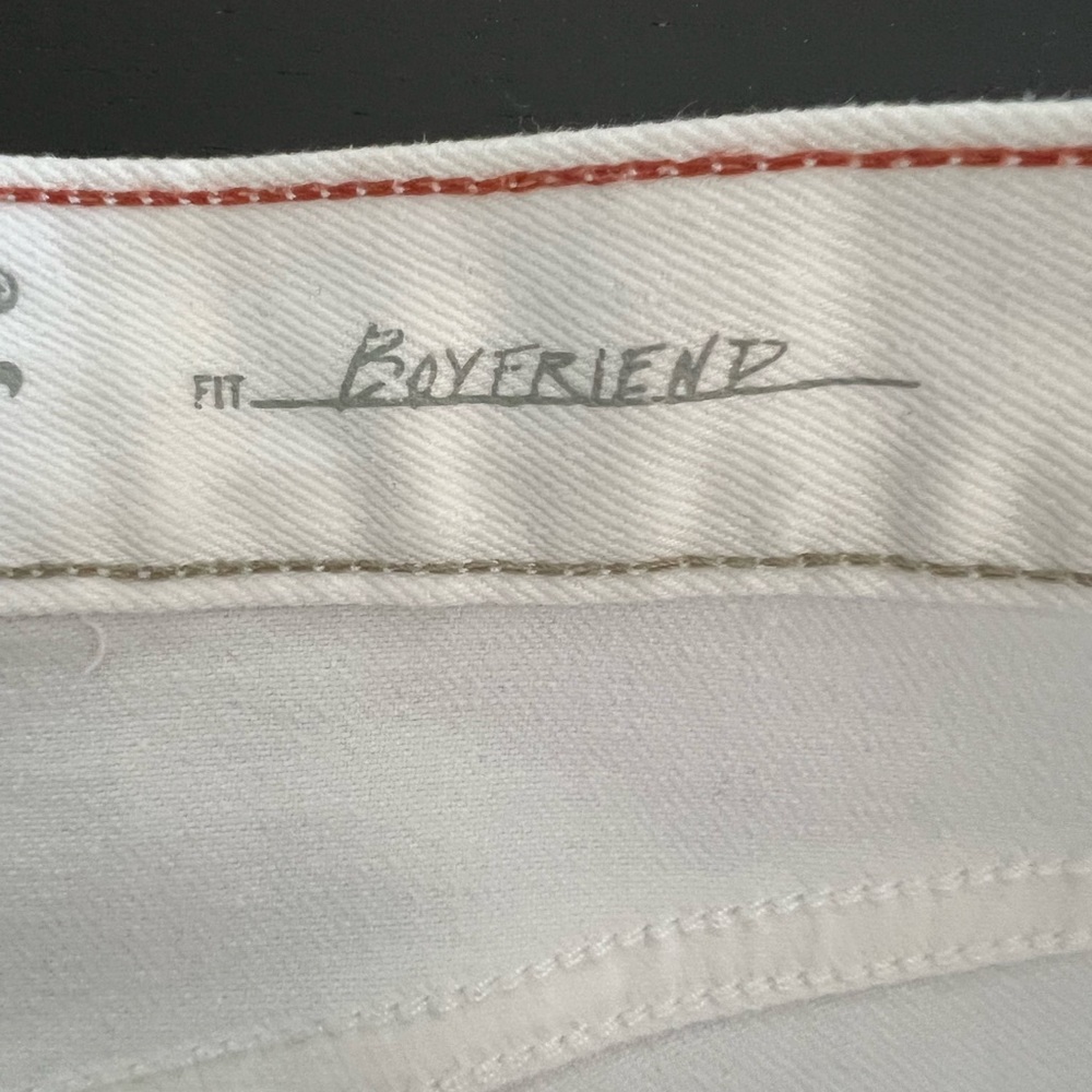 Eddie Bauer Boyfriend Rolled Up White Jean Shorts - Picture 12 of 13